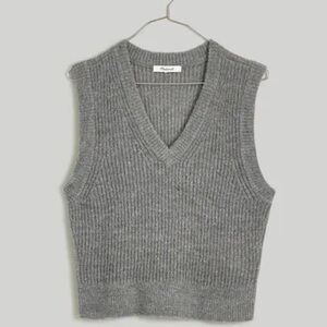 Madewell The Fineloft Shrunken Sweater Vest